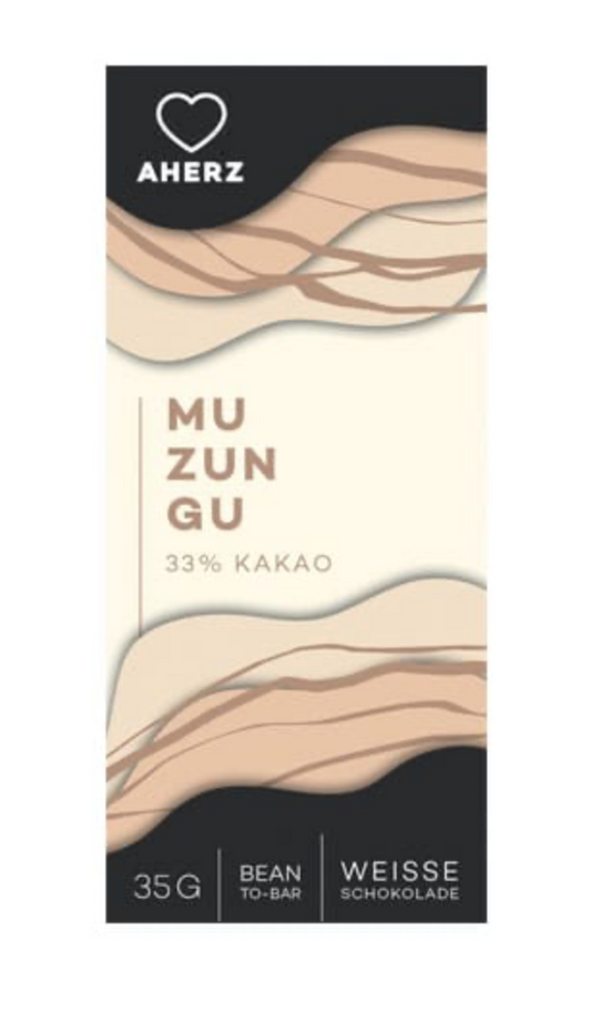 Muzungu – Weiße-Schokolade – aus Natur-Kakaobutter