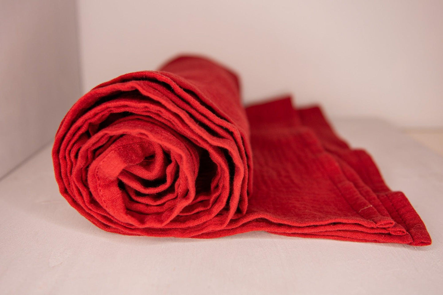 Musselin Schal *Cardinal Red* - MalaSariLove