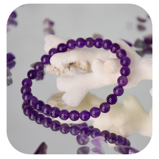 Amethyst Mala Bracelet | Stone of Spirituality & Calm | Handmade in Austria